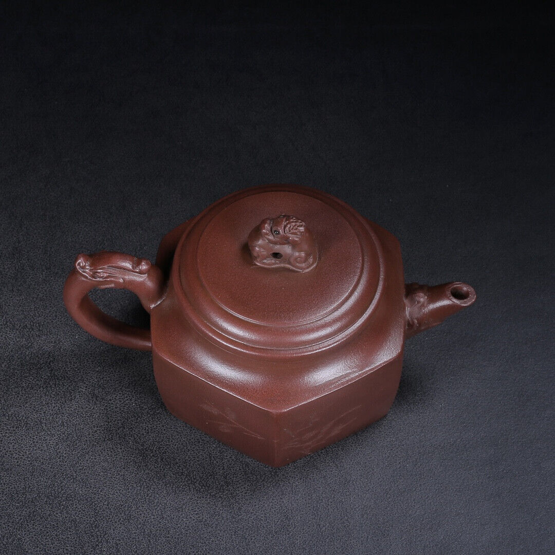 Chinese Yixing Zisha Clay Handmade Exquisite Teapot （六方 【底款】徐汉棠）