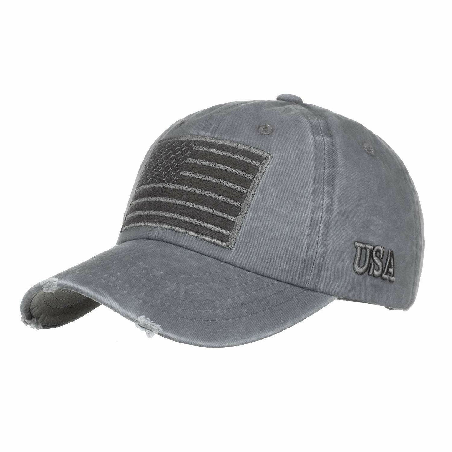 Cap Adjustable Snapback Hat Baseball Retro Flag Embroidery Baseball Headwear 1PC
