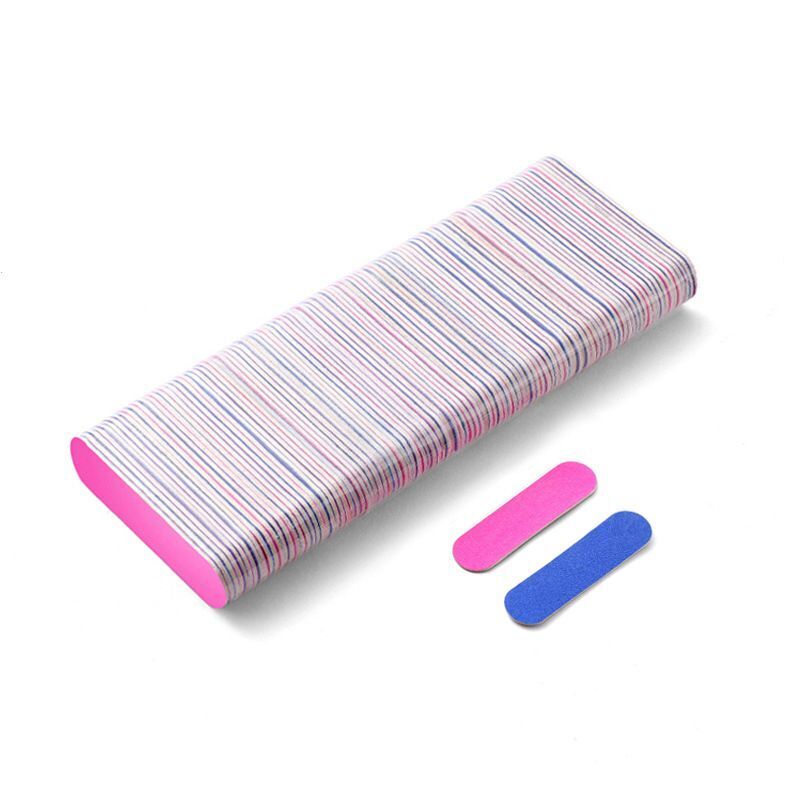 Nail Files 100Pcs Wood Double-Sided Professional Strong Sandpaper Polishing Tool