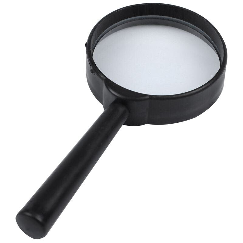 24 Pack Plastic Magnifying Glass with Handle, 5X Magnification, 4" Overall Size