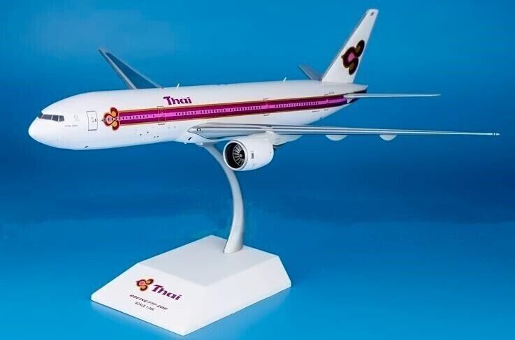 1:200 32CM JC Wings Thai BOEING 777-200 Passenger Airplane Diecast Plane Model
