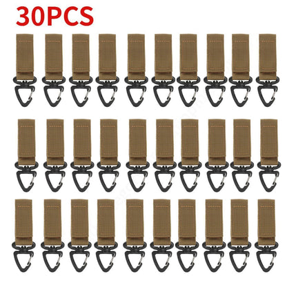 Outdoor Tactical Gloves Hooks Triangle Backpack Hanging Buckle Nylon Keychain