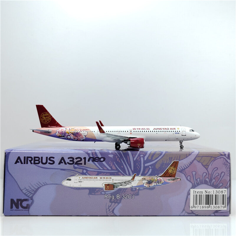 1:400 NG Models Juneyao Air Airbus A321neo Diecast Aircraft Model
