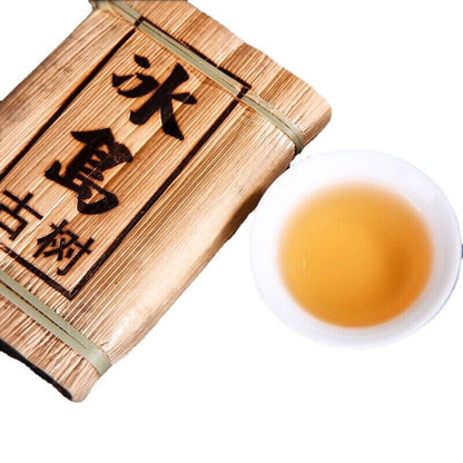 200g Top Pu-Erh Raw Tea Brick Bamboo Shoot Shell Spring Tea Slimming Green Tea