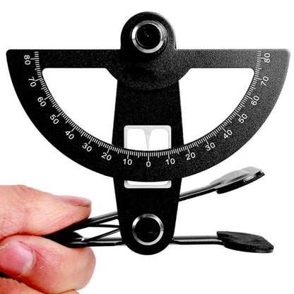 Anodized Aluminum Throw Meter Rudder Angle Ruler Black For RC Model Airplane A