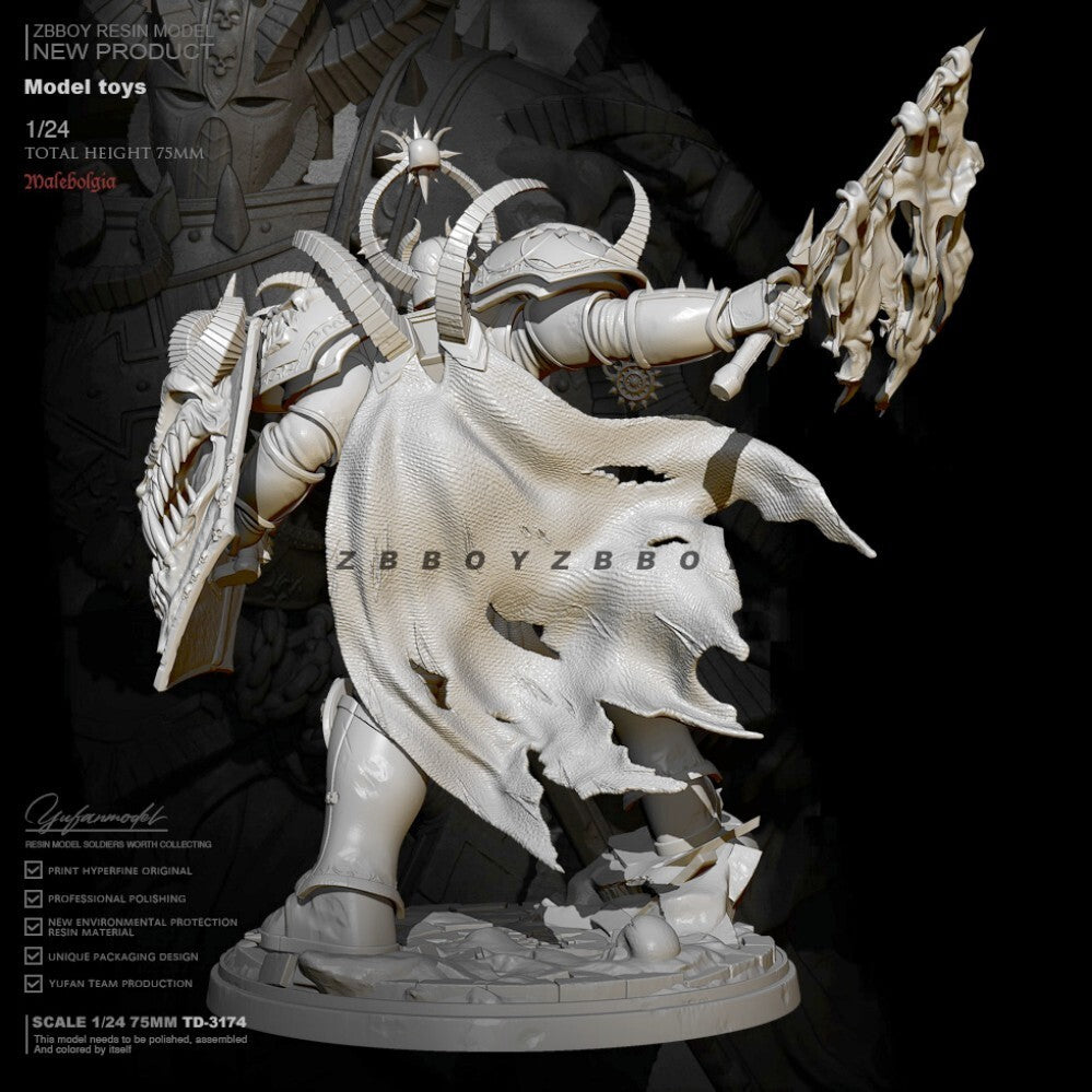 1/24 resin figures model Fantastic Demon General Unassembled Unpainted