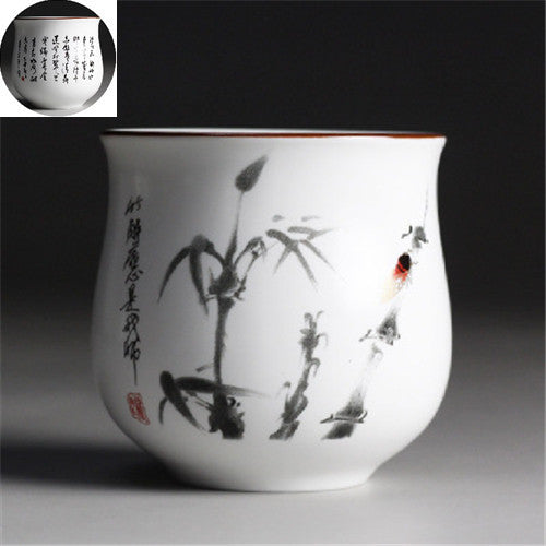 Chinese Tea Cup Japanese Style Master Cup Of Tea Blue-and-white Porcelain Cups