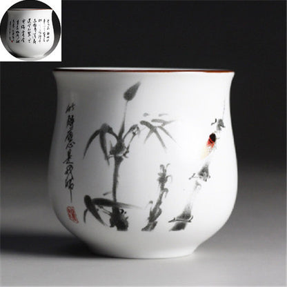 Chinese Tea Cup Japanese Style Master Cup Of Tea Blue-and-white Porcelain Cups