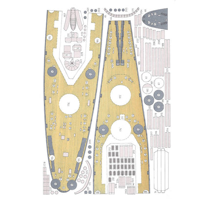1/400 US NAVY BB-55 Battleship 54cm 21in Paper Model Unassembled Military Craft
