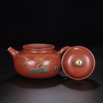 Chinese Yixing Zisha Clay Handmade Exquisite Teapot （容天 底款：周桂珍）