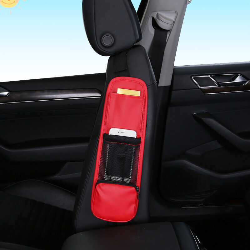 Car Seat Side Mesh Bag Organizer Storage Holder Phone Stowing Pocket Accessories
