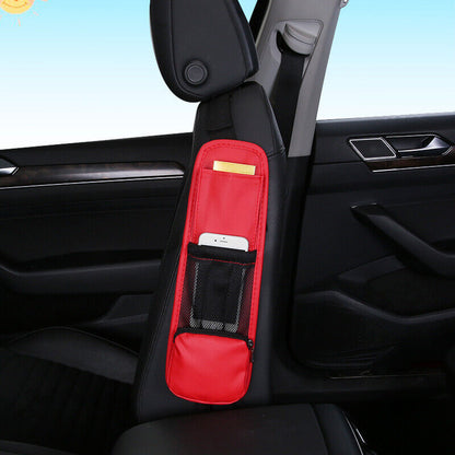 Car Seat Side Mesh Bag Organizer Storage Holder Phone Stowing Pocket Accessories
