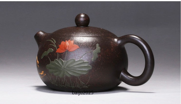 Chinese Yixing Zisha Clay Handmade Exquisite Teapot