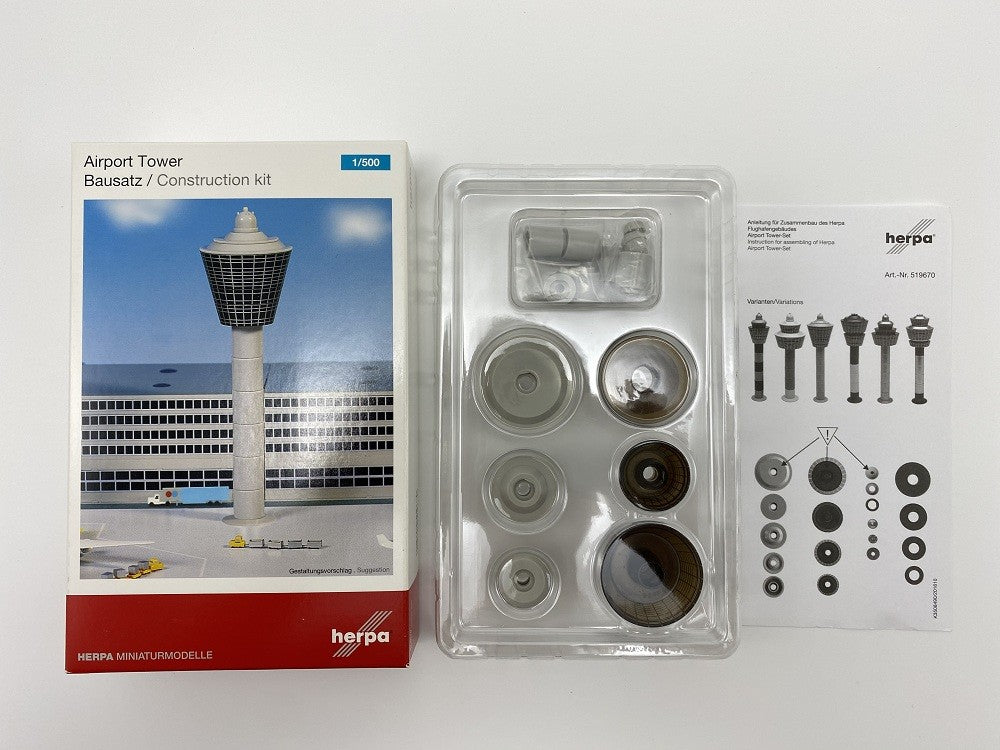 Herpa Wings 1/500 Tower, Model Aircraft Scene Accessories Model 519670