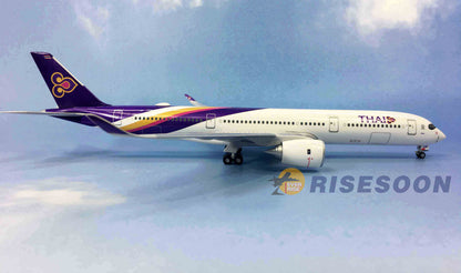 33CM 1:200 Risesoon THAI AIRBUS A350-900 Airplane ABS Plastic Aircraft Model