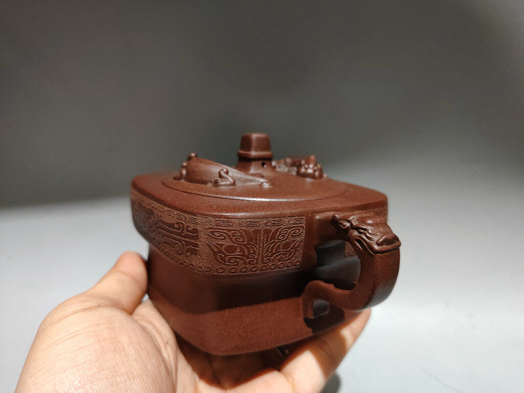 Chinese Yixing Zisha Clay Handmade Exquisite Dragon Teapot