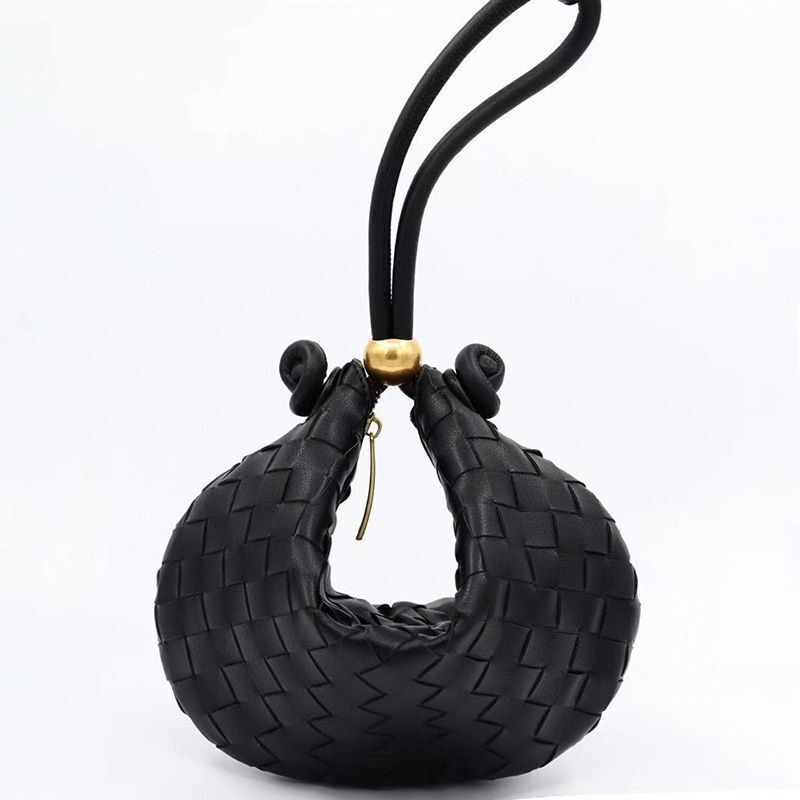 Hand-woven Cowhide Leather Handbag Soft Crisscross Purse 33*25*5 CM 29*25*10 CM