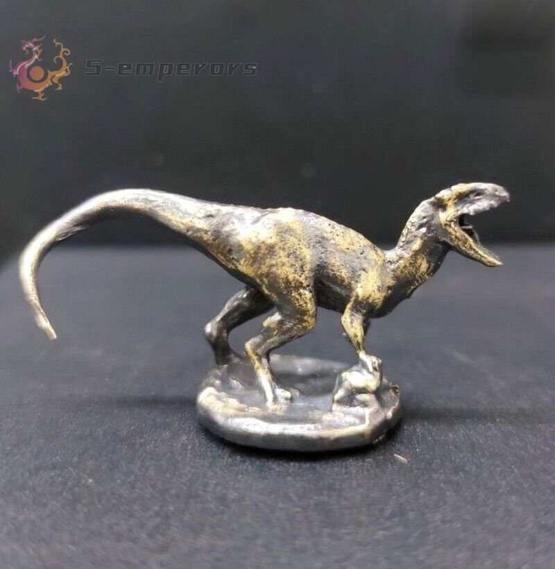 Black Brass Dinosaur Statue Animal Beast Figurine Tyrannosaurus