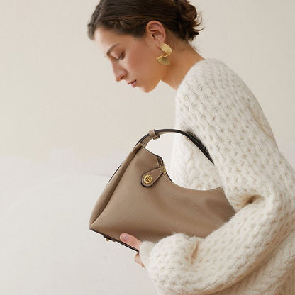 Women Shoulder Bags Genuine Leather Tote Bag Messenger Purse Soft Simple Handbag