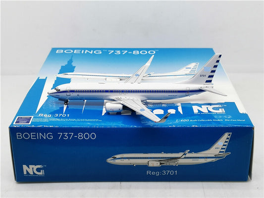 NG MODEL Taiwan AIR ROCAF President FOR BOEING B737-800 3701 1/400 DIECAST Plane