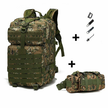 50L Tactical Bag Military Army Backpack Outdoor Multifunction Hiking Rucksack