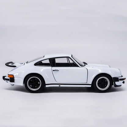 1/24 1974 Porsche 911 Turbo 3.0 Model Car Metal Diecast Vehicle Collection White