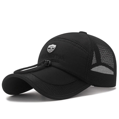 Sports Sun Hat Baseball Cap Mesh Fishing Cap Visor Hat Unisex Fishing Sport