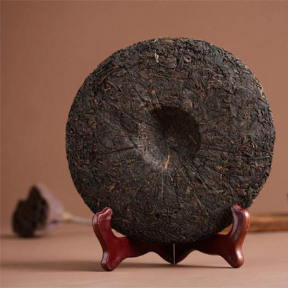 Old Ban Zhang Tea Ripe Puerh Tea Cake Cooked Old Puerh Tree Black Tea Health357g