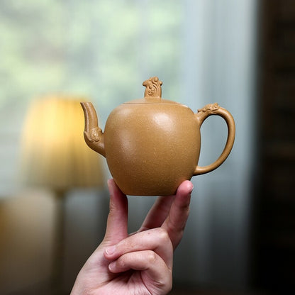 Chinese Tea Pot Real Yixing Zisha Duan Clay Marked Pot 240ml 7 Infuser Holes New