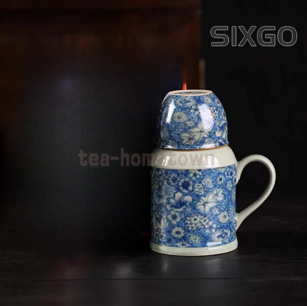 1pc Ru Kiln Small Warm Pot Ceramic Teapot Home Kung Fu Teapot