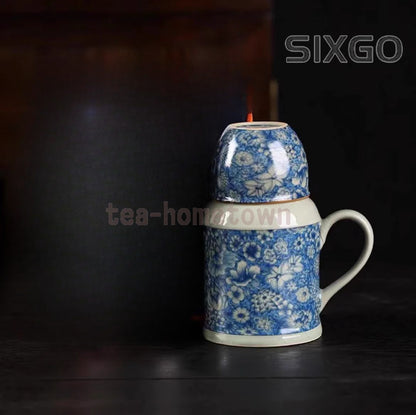 1pc Ru Kiln Small Warm Pot Ceramic Teapot Home Kung Fu Teapot