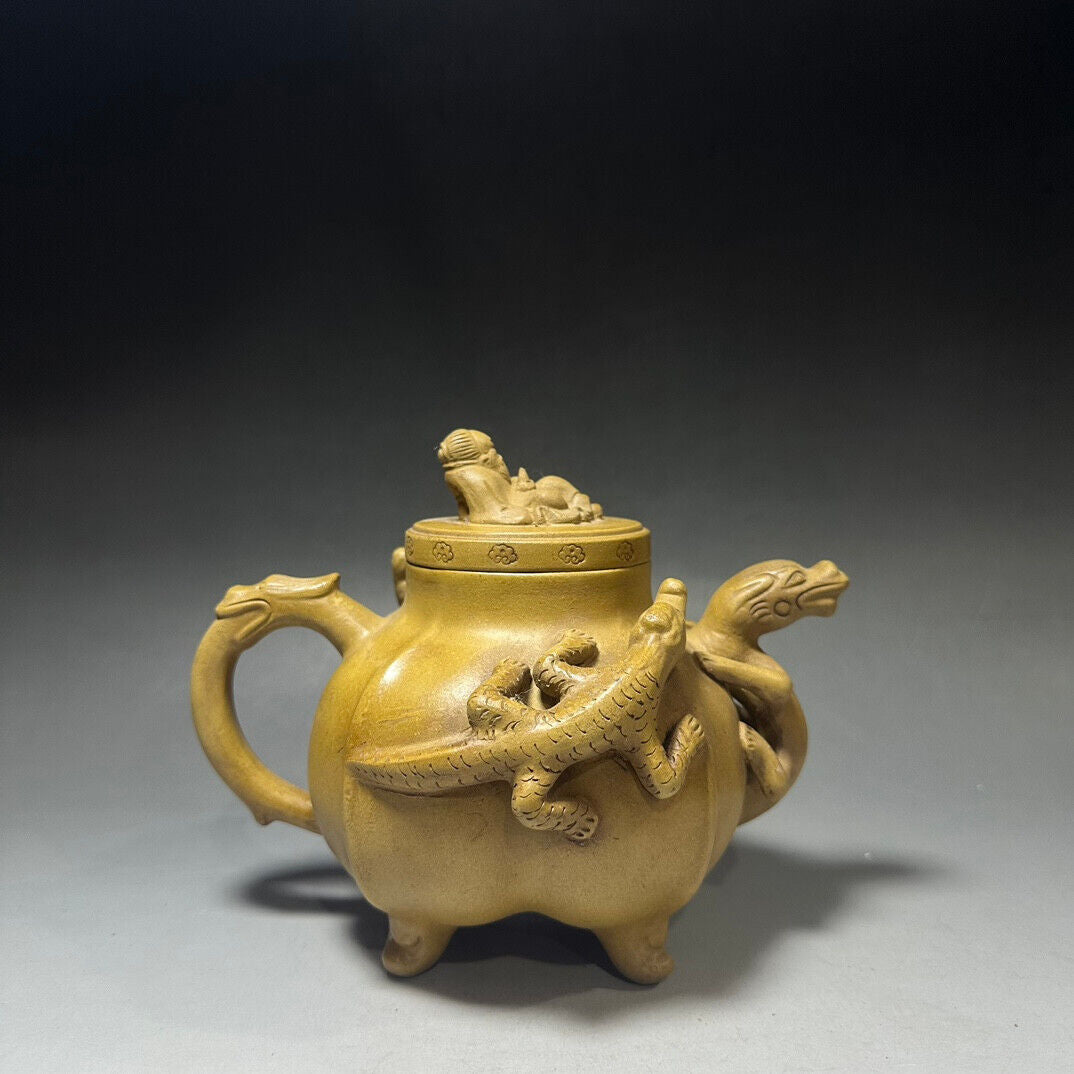 Chinese Yixing Zisha Clay Handmade Exquisite Teapot （福寿壶 底款：邵正来）