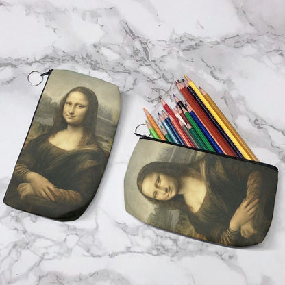 Canvas Cosmetic Bag Art Print Makeup Pouch Bags Traveling Lipstick Handbag Purse
