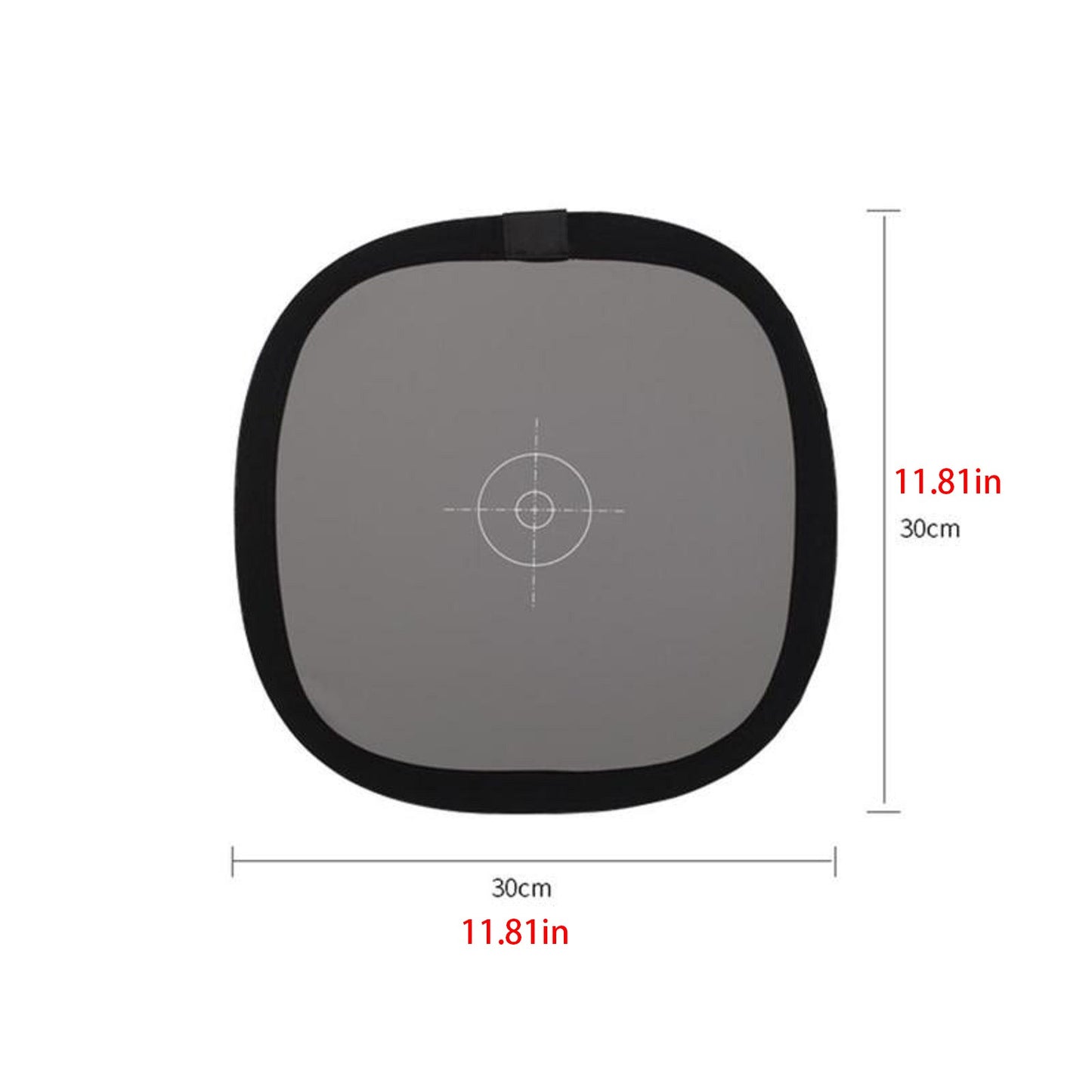 2in1 Gray White Balance Card 12" 18% Gray Board For Photography Focusing Board