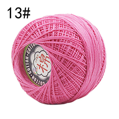 Hot Sale 50g Soft Cotton Thread Yarn Knitting Crochet Lace Embroidery Yarn