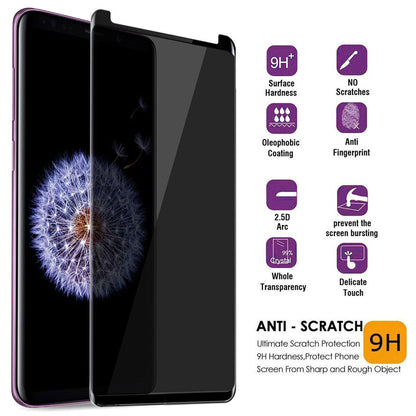 For Samsung Galaxy S9 Plus / S9 Thin Fit Privacy Tempered Glass Screen Protector