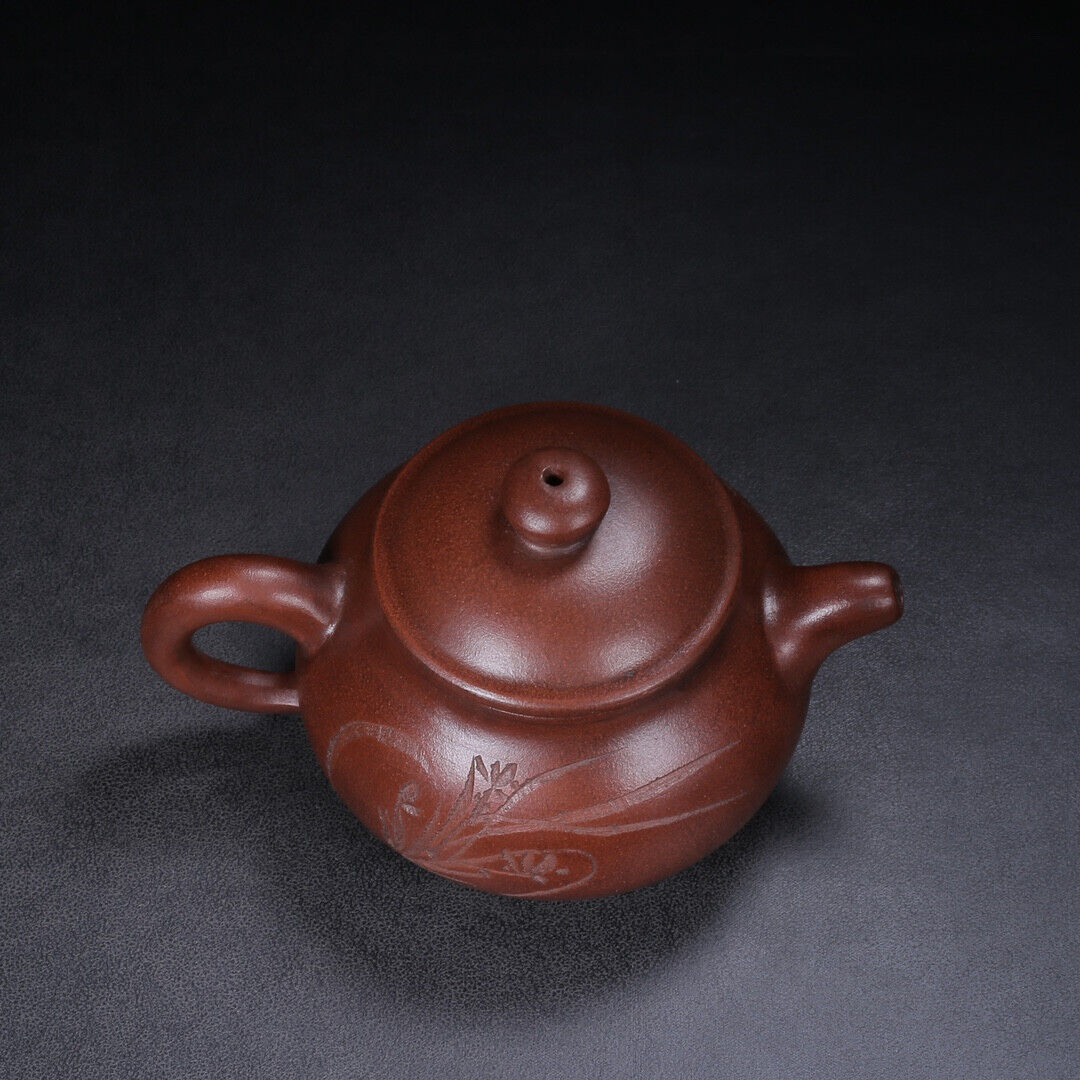 Chinese Yixing Zisha Clay Handmade Exquisite Teapot （潘壶 底款：顾景舟）