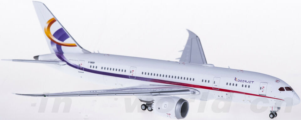 1:400 JC Wings Deer Jet BOEING 787-8 Passenger Airplane Diecast Aircraft Model