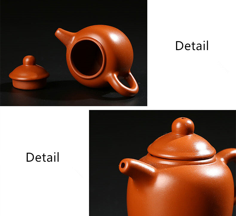 mini tea pot yixing zisha purple clay red stoneware xishi pot table decoration