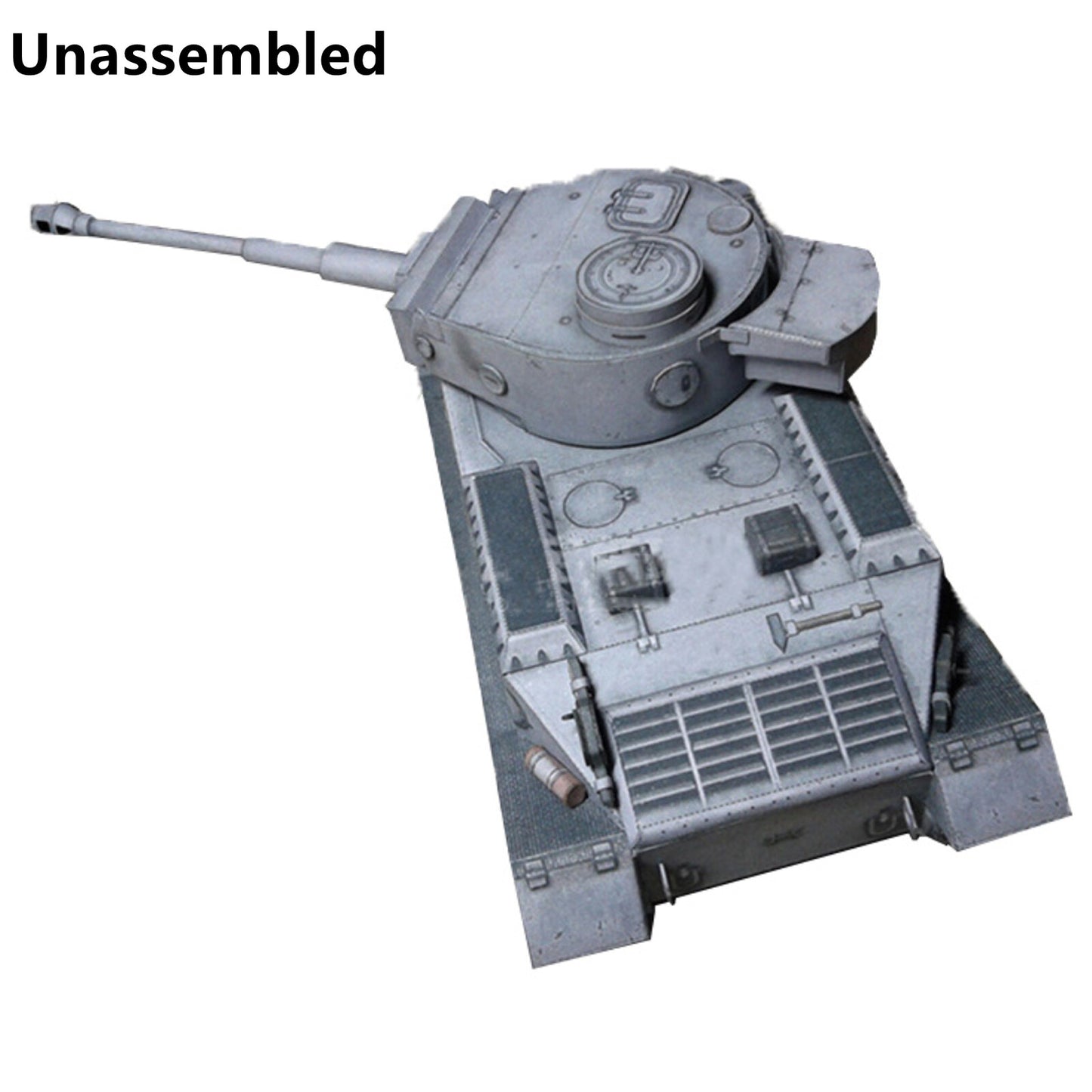 1:35 WW2 German Armoured Fighting Vehicle VI Tiger (P)Heavy Tank Paper Model DIY