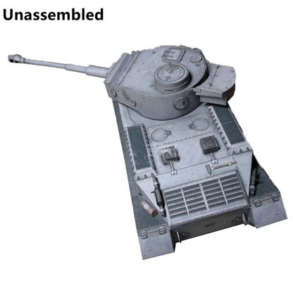 1:35 WW2 German Armoured Fighting Vehicle VI Tiger (P)Heavy Tank Paper Model DIY