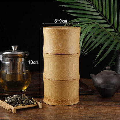 Bamboo Tea Storage Box Tea Canister Lid Seal Kitchen Storage Jars Accessories