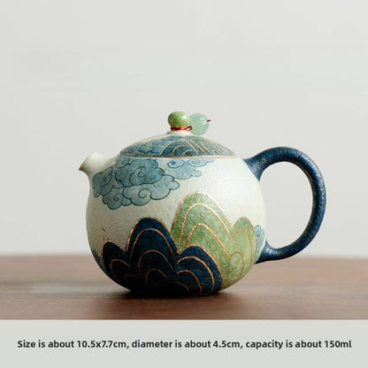 Retro Ceramics Xishi Pot Teapot 150ml 5oz Kungfu Tea Set Tea Infuser
