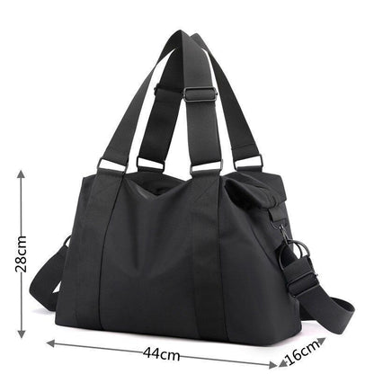 Nylon Shoulder Bag Tote Large Handbag Shopper Purse Travel Crossbody 44*16*28 CM
