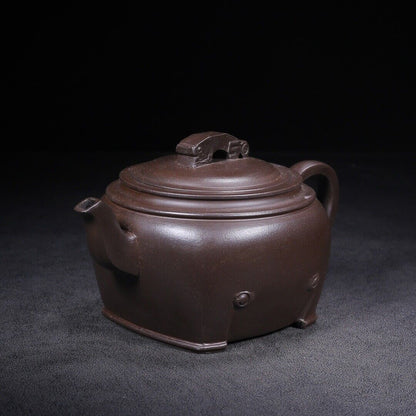 Chinese Yixing Zisha Clay Handmade Exquisite Teapot（四方如意 底款：吴云根）