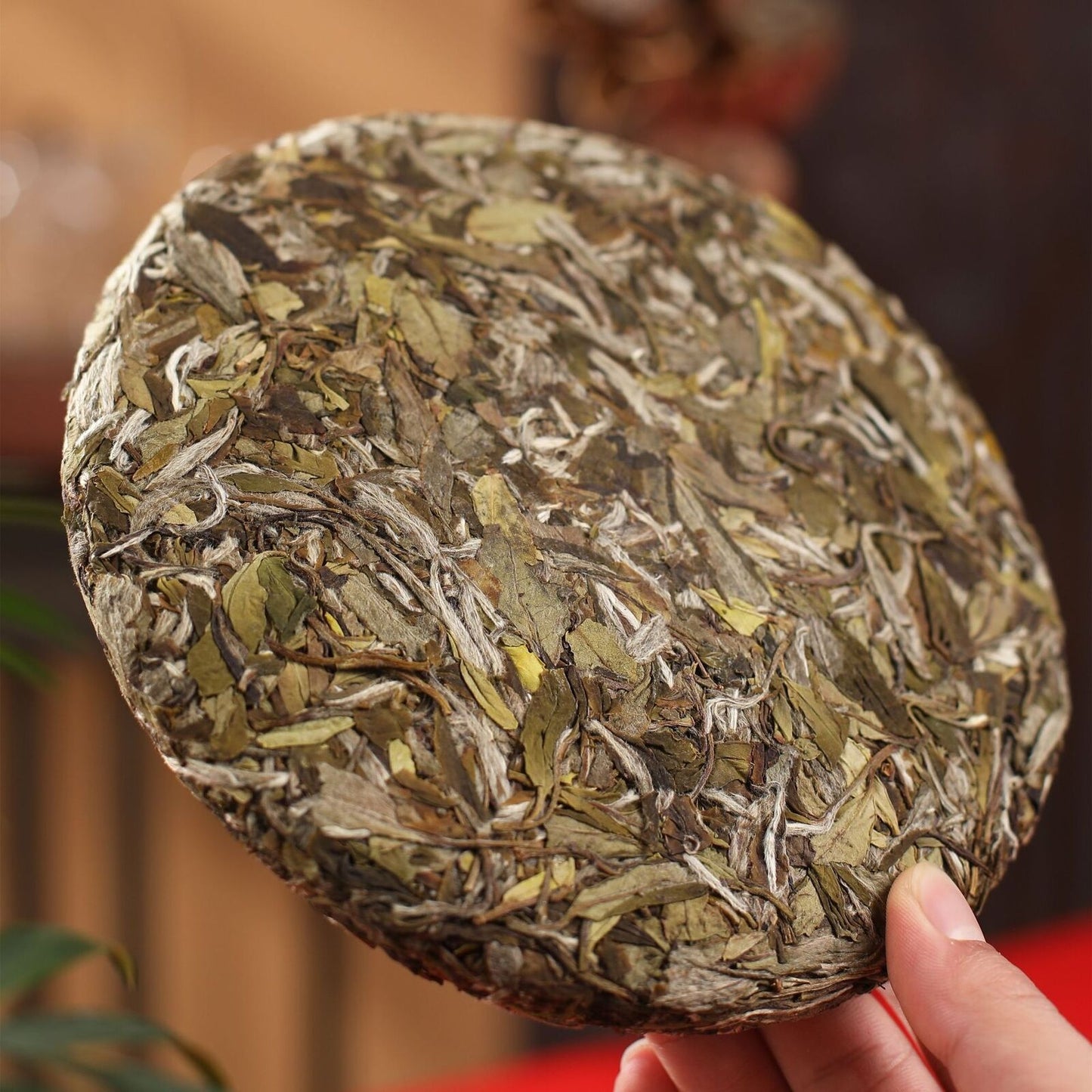 300g Fuding White Tea Peony King Old White Tea Cake High Mountain Aged Wild Tea