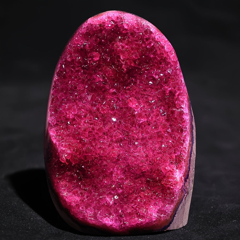 1PC Rose Red Crystal Cluster Natural Geode mineral Office Decor & Gifts