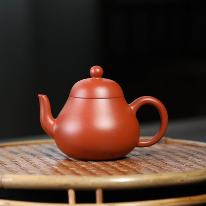 90ml Tea Pot Marked Real Yixing Zisha Zhu Clay Master Pot Pear Shaped Handmade