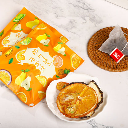 Rock Sugar Snow Pear Healthy Fruit Tea -Freeze-Dried Fruit Slices-Hot Orange Tea