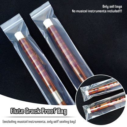 Bamboo Flute Protection Bag Xiao Instrument Self-Sealing Bag to Prevent Cracking